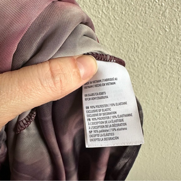 NWT American Eagle Off-Shoulder Tie Dye Velvet Blouse Women’s Size Medium - Picture 6 of 9